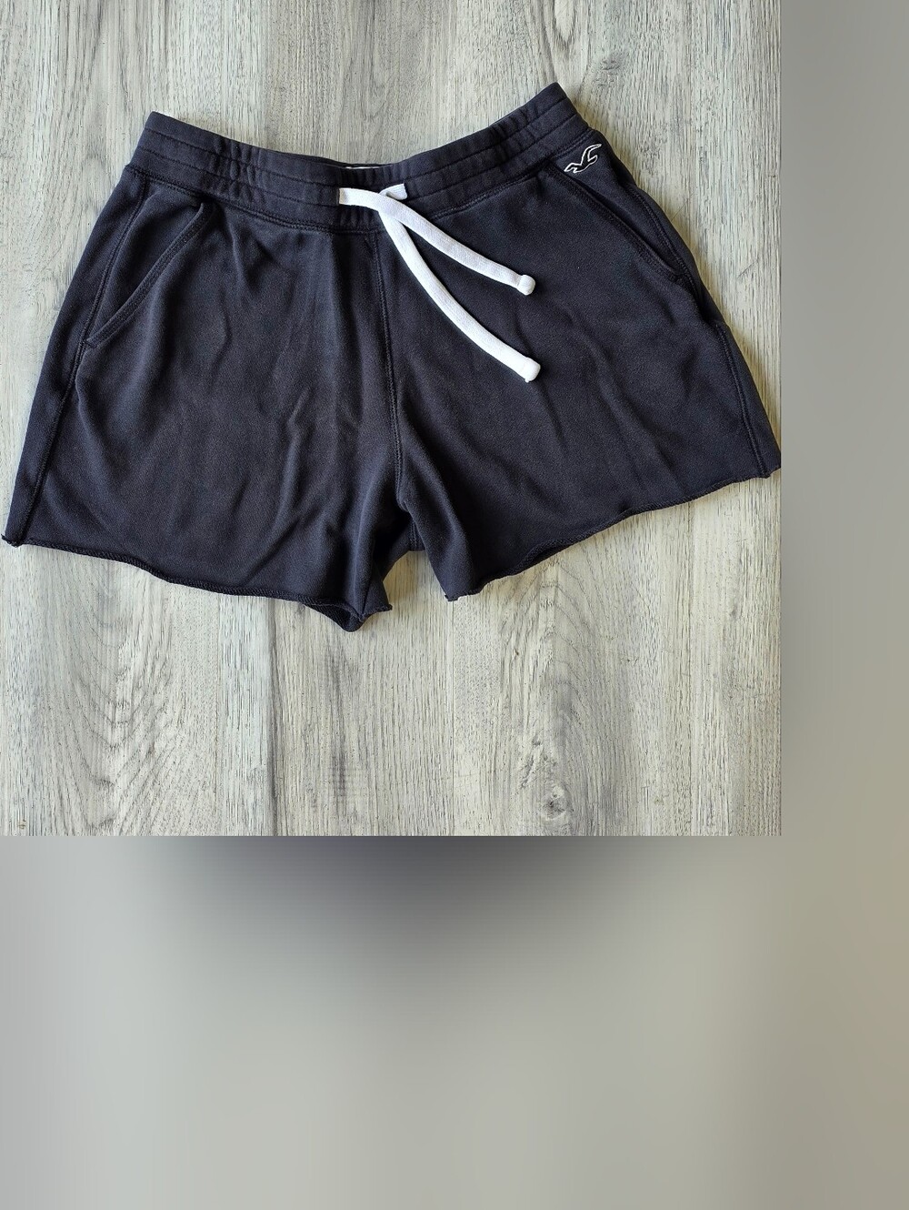 Hollister Must-Have Black Terry Cloth Lounge Shorts Small